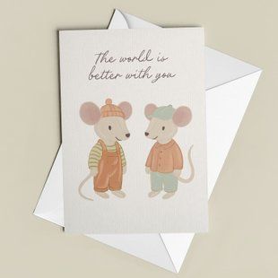 &laquo;The world is better with you&raquo; (хлопчики-мишки) KD-25-C фото
