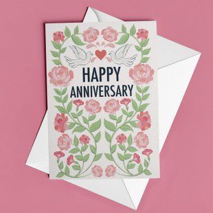 Листівка "Happy anniversary" LO-06-C фото