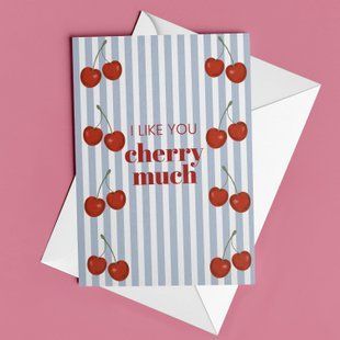 Листівка "I like you cherry much" LO-08-C фото