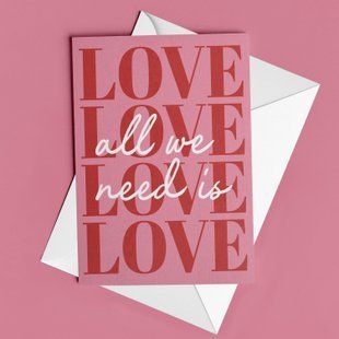 Листівка "All we need is love" LO-11-C фото