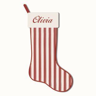 Чобіток в червону смужку stocking-7 фото