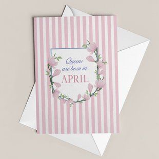 Queens are born in April  QB-04-C фото