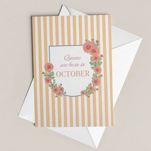 Queens are born in October QB-10-C фото