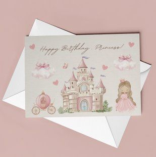 Листівка &ldquo;Happy Birthday, Princess&rdquo; KD-31-C фото