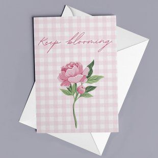 Листівка "Keep Blooming"  UN-01-C фото