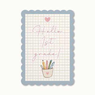 Листівка &laquo;Hello, 1st grade&raquo; BS-03 фото