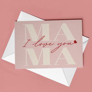 Листівка "Mama, I love you" MO-05-C фото