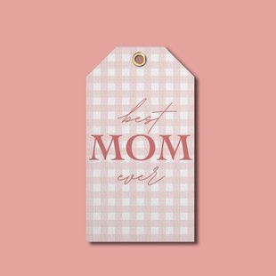 Бірка "best MOM ever" MO-07-T фото