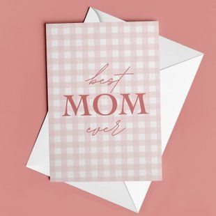 Листівка "best MOM ever" MO-07-C фото