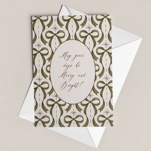 Листівка &laquo;May your days be Merry and Bright&raquo; CH25-19-C фото