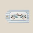 Бірка &ldquo;Vintage Car &ndash; Blue&rdquo;