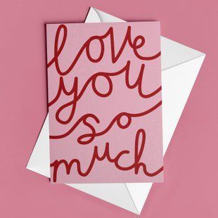 Листівка "Love you so much" LO-01-C фото