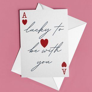 Листівка "Lucky to be with you" LO-04-C фото